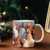 Tasses Tasse à café en céramique de coq mignon avec poignée - Verres parfaits pour les amateurs de thé et de poulet d'idées !