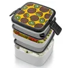 Louça Kiwi Party Bento Boxes Fibra de Trigo Pp Material à prova de vazamento com utensílios de mesa Kiwis Cute Cool