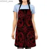 Aprons Aesthetic Women kitchen apron original Children Waterproof girl custom man waiter work apron oil proof mandala vintage Persia Y240401GAA2