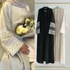 Ubranie etniczne pościel otwarta Abaya kimono haft muzułmańsko abayas dla kobiet Dubaj luksus 2024 Turcja Kaftan Hidżab sukienka Ramadan Islamska