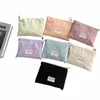 dhl200pcs Cosmetic Bags Women Polyester Plain Ice Cream Large Capacity Makeup Bag 15ud#