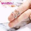 Dangle Oorbellen Arrivals Vrouwen Meisje Geschenken Fijne Puur 925 Sterling Zilveren Vis En Haak Charms Mooie Brincos Pendientes Sieraden