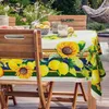 Table Cloth Summer Antique Floral Fruit Rectangle Tablecloth Kitchen Table Decor Reusable Waterproof Tablecloths Holiday Party Decorations Y240401