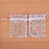 50pcs Schmuck Tulle Draw String Bag Organza Hochzeit Weihnachtsfürfe Geschenk 7cm*9cm Süßwarenbeutel Schmuckbeutel a7qi##