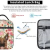 Sac à lunch portable réutilisable allemand Sac à lunch portable Fr Sac fourre-tout pour le bureau de voyage de voyage de voyage en plein air C25N # #