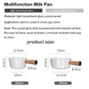 High temperature resistant Transparent Kitchen Accessories Noodle Household Milk Cooking Pot Cookware Porridge Pot Soup Pot 240327