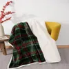 Decken 50 60 Zoll dicke Thermodecke Winter Sherpa Überwurf Sofa Gitter Nickerchen Teppich Grün Plaids Couch dekorativ