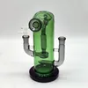 2024 Heady Glass Neo Fab bidirezionale Suck Joint verde 9 pollici Bong in vetro Pipa ad acqua Bong Tabacco da fumo Tubo 14MM Ciotola Dab Rig Recycler Bubbler Tubi