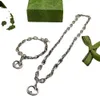 Klassieke gouden mode-sieraden G-hangers Bruiloft hanger kettingen Hoge kwaliteit met doos