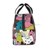 Sac à lunch pour chats, enfants mignons enfants réutilisables pour le compagnon de déjeuner sac à lunch isolée ào la boîte à lunch fuite craiseur avec poche frt pour filles garçons 95gu #