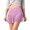 Lemon Yoga Lu 2024 Short Skirt Pleated Gym Fit Sports Tennis Women's Outdoor Jogging Summer Mini Skirt Golf Women's Clothing Running Sports