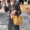 Estilo coreano bonito veludo pequeno shopper sacola para mulheres meninas mini bolsas almoço sacos de pano loja bolsa de mão m1OP #