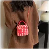 Designer Luxury Fashion Tote Bags Korean nischhandväska Kvinnor 2024 Ny fashionabla ullplädhandväska med en avancerad och mångsidig kedjekorsande väska