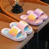 home shoes Aged 2-12 Children Summer Slippers Cute Cartoon The Little Princess Sandal For Girls Non-slip Bath Flip Flops Home Kids Shoes Y240401