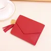 new Women Simple Wallets Leather Short Fringe pendant lychee Mey clip Wallets Slim Small Wallet Hasp o9rC#