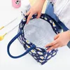 Gänseblümchen Gedruckt Mittagessen Tasche Thermische Insulati Große Kapazität Handtasche Nette Picknick Getränke Lunch Box Lagerung Tasche Tragbare Mittagessen Beutel S2yq #