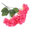 Decorative Flowers Simulated 5-pronged Hydrangea Wedding Decor Flower Decorations With Stems Artificial