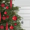 Décoration de fête pomme de pin suspendue, boules d'arbre de noël décoratives incassables pour l'extérieur et l'intérieur