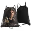 newt Maze Runner Death Cure Målning Drawstring Påsar ryggsäckar Handväskor Tygpåsar Anpassad påse DrawString Bag ryggsäck T2K5#