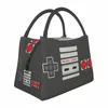 Vintage Video Game Ctroller RESUABLE LUNCH LOXS Kvinnor Vattentät Gamer Lover Cooler Thermal Food Isolated Lunch Bag X8UV#