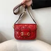 Evening Bags Designer Purses Clearance New High End Fashion Embroidered Thread Ribbon 1955 Saddle Bag Sling One Shoulder Diagonal Cross Trend Women's