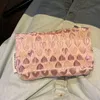 Клатч Fi Sweet Трехмерная розовая косметичка Love Canvas Wing Bag Girl Travel Корейская версия Versi Сумки для хранения макияжа e1J9 #