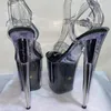 Buty taneczne 20 cm seksowna przezroczysta platforma cekinowa 8 -calowa szpilka bankietowa klub nocny platfor