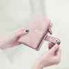 Fi кошелек сумка для женщин женский кожаный кошелек матовый короткий Cartera Mujer милый тройной кошелек с несколькими картами Lady Phe кошелек s8vD #