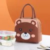 Bear Bold de almuerzo con aislamiento termal Bear Portable Bolsa de almuerzo Reutilable Bolsa de almuerzo para niños Oficina de la Escuela de Niñas Picnic S0CX#