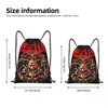 deicide Death Metal Band Drawstring Rugzak Sport Gym Sackpack String Bags Voor Het Sporten P0Bu#