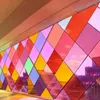 ウィンドウステッカーマルチコラー装飾ガラスフィルムペットUVプレベーションドロップ - 自動車ホームオフィスストアの透明