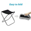 Lägermöbler Portable Small Folding Pall Camping Mini Size Mortbar för resevandringsträdgårdsskötsel med bärväska