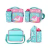 Amiqi Kid Isolierte Taschen wasserdichte Outdoor -Kamera Mittagessen Bento -Taschen Kawaii Muster Cool Box Getränk Aufbewahrung Kinder gekühlte Taschen A97o#