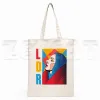 Lana Del Rey Logo imprimé graphique Hipster Carto Print Shop Sacs Girls Fi Casual Pacakge Hand Bag 421T #