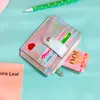 2021 Babysbreath Laser Shining Card Bag Girls Driver's License Bag Heart HASP ID Kreditkort Holder Holder Case Busin Card Bags V3RU#