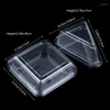 Gift Wrap 10Pcs Triangle Square Cheesecake Box Pie Holders Cake Boxes DIY Cupcake Slice Container For Bakery Party Wedding