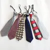 Gravata infantil tnt com zíper, gravata preguiçosa de natal, 17 cores, pescoço ocupacional para presente de bebê, pessoa fedex grátis xnprb