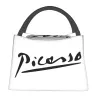 Pablo Picasso Firma Borsa da pranzo termica isolata Schizzi di animali Borsa da pranzo portatile per cam all'aperto Pasto da viaggio Scatola per alimenti q6ms #
