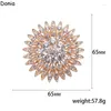 Brooches Donia Jewelry European And American Court Rhinestone Brooch High-end Gift Ladies Coat Scarf Accessories Alloy