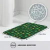 Tapis de bain tapis pour douche décor à la maison St Patricks jour sol Shamrock rétro toilette séchage rapide anti-dérapant graphique salle de bain tapis