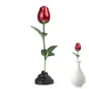 Decorative Flowers Metal Rose Flower Realistic Free-Standing Figure Room Ornaments Fake In Bright Colors For Courtyard