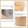 Storage Bottles 1 Set Wooden Rice Bowl Bucket Steamed Cooking With Stearmer Liner And Lid For Restaurant Home Kitchen 20cm