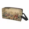 Mignon Aubuss Antique Tapisserie Imprimer Voyage Trousse de toilette pour les femmes Boho Français Frs Maquillage Cosmétique Sac Beauté Stockage Dopp A9b8 #