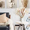 Dekorativa blommor 115 st boho heminredning torkad pampas gräs naturlig fluffig pompas blommig bukett diy bröllop vase fyller arrangeremen