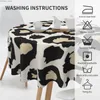 Table Cloth Leopard Pattern Design Round 60 Inch Table Cloths Round Table Cover Polyester Washable Tablecloth for Dinning Party Decor Y240401