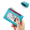 Tarjetas Titular de la moneda Bolsa de la bolsa Bolsas Monedero Slim Bank Credit ID Card Organizador Mujeres Hombres Thin Busin Tarjeta de gran capacidad Carteras q6UQ #