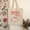 appa Pattern Vintage Canvas Tote Bag Anime Bags Kawaii Shoulder Bags Girl Boyfriend Birthday Gift Large Capacity Shop Bag s9j6#