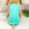 Dog Apparel Summer Solid Vest Small Clothing Breathable Puppy Cat T-shirt Chihuahua Outfit Blank Elasticity Pet Costume