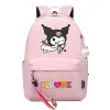 kawaii Kuromi My Melody Boys Girls Kids School Book Bags Women Bagpack Teenagers Canvas Laptop Travel Backpack z0CV#