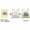 Högkvalitativ illustrati Cat Girl Print DrawString Pocket Fi Softback Bag Gift Japan Style Ryggsäck för elever reser N4HF#